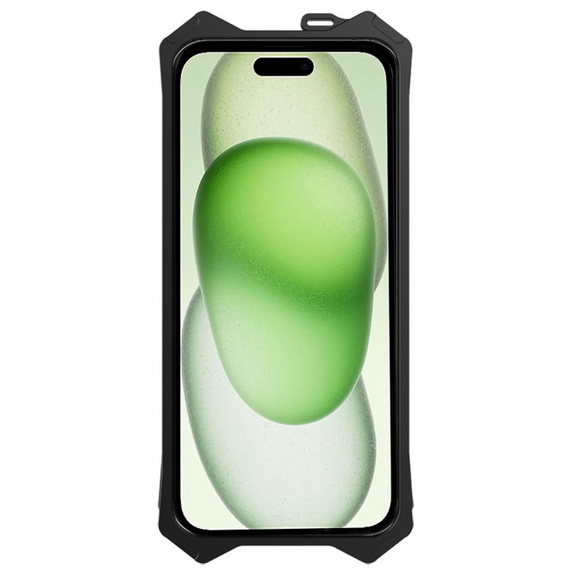 Бронированный чехол для iPhone 15 Plus, Aluminum Alloy, чёрный