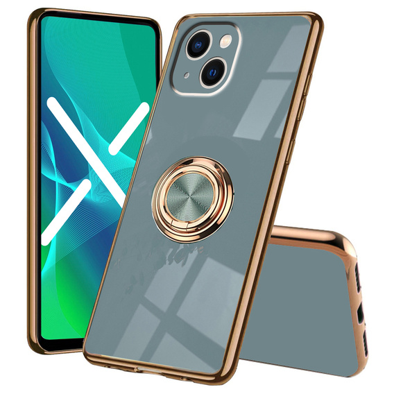 Чoхол до iPhone 14 Plus, Electro Ring, сірий