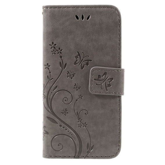 Чохол-книжка для iPhone 7/8/SE 2020/SE 2022, Butterfly, сірий