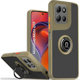 Чохол для Motorola Moto G15 / Motorola Moto G15 Power, Frosted Ring, зелений