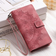 Откидной чехол для Xiaomi Redmi Note 13 Pro 4G / Xiaomi Redmi Note 14S / Xiaomi Poco M6 Pro 4G, Mandala, розовый rose gold