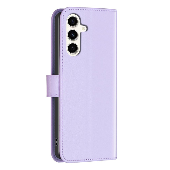 Чохол-книжка для Samsung Galaxy S23 FE, BINFEN Wallet, фіолетовий + скло 9H