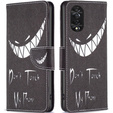 Откидной чехол для TCL 40 NxtPaper, Wallet, Don't Touch My Phone чёрный
