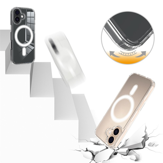Чохол для iPhone 17, для MagSafe, прозорий