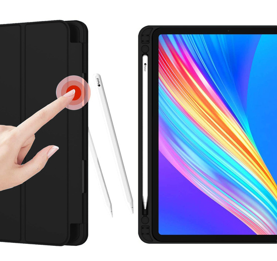 Чохол для iPad Pro 12.9" 2022/2021/2020 (6/5/4 gen.), Smart Pencil, зі слотом для стилуса, чорний