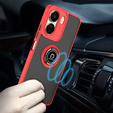 Чохол для Xiaomi Redmi 13C / Poco C65, Frosted Ring, червоний