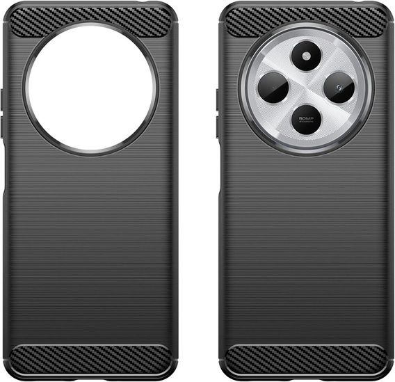 Чoхол до Xiaomi Redmi 14C / Xiaomi Poco C75, Carbon, чорний