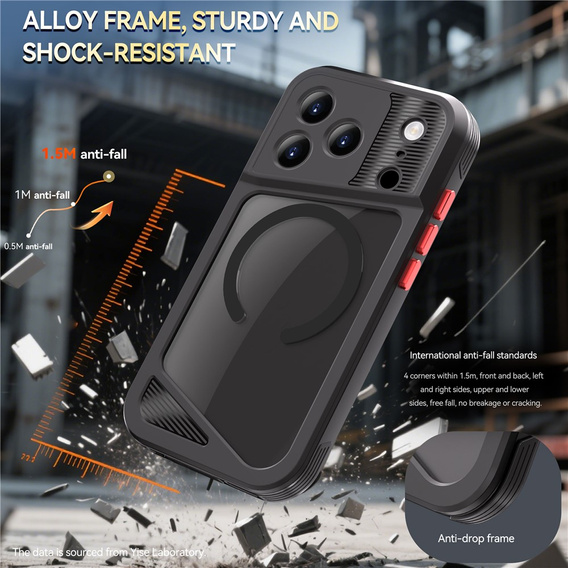 Водонепроникний чохол SHELLBOX GTM IP68 з MagSafe для iPhone 17 Pro