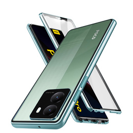 Чохол для Xiaomi Poco X7 Pro 5G, Magnetic Dual Glass, зелений