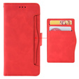 Футляр з клапаном для Xiaomi Redmi Note 13 5G, Card Slot, червоний