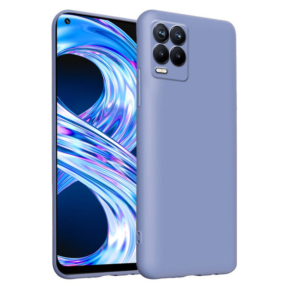 Чoхол до Realme 8 / 8 Pro, Silicone Lite, лавандовий