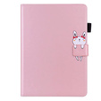 Чехол для iPad 10.2" 2021/2020/2019 (9/8/7 gen.), с клапаном, animal, розовый