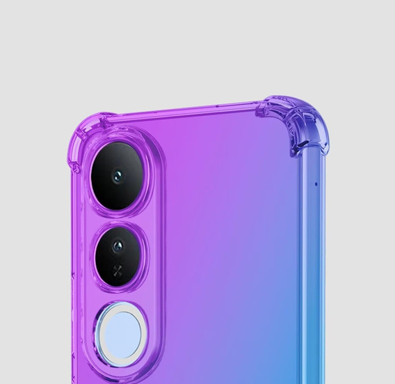 Чохол для Vivo V50 Lite 4G / 5G, Gradient Dropproof, Фіолетовий / синій
