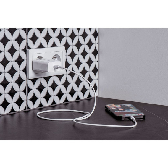 Зарядное устройство Forcell USB-A / 2x USB-C 3.45A GaN 70W PD QC 4.0, серый