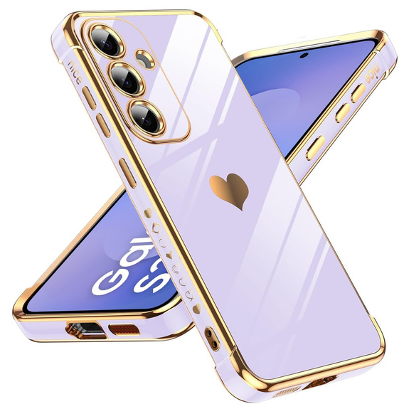 Чoхол до Samsung Galaxy S25 FE, Electro heart, фіолетовий