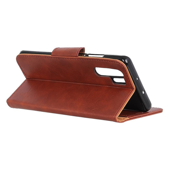 Чохол-книжка для Huawei P30 Pro, Split Leather Wallet, коричневий