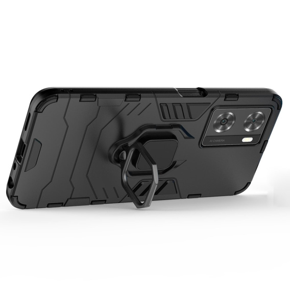 Чoхол до Oppo A57s, Kickstand Ring, чорний