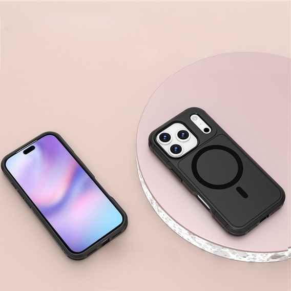 Чехол MagForce для iPhone 17 Pro, для MagSafe, бронированный, черный