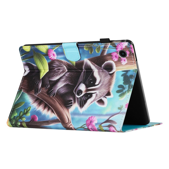 Чехол для Lenovo Tab M10 Plus TB-X606F, с откидной крышкой, raccoon