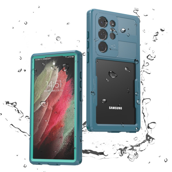 Водонепроникний чохол IP68 для Samsung Galaxy S23 Ultra, зелений