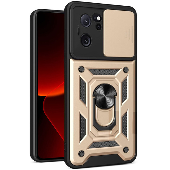 Чехол NOX Camera Slide Xiaomi 13T / 13T Pro, CamShield Slide, золотой
