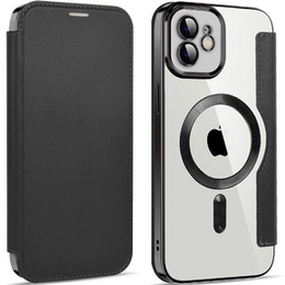 Чохол-книжка для iPhone 11, RFID Wallet MagSafe CamShield, чорний