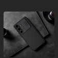 Чехол NILLKIN для Samsung Galaxy S24, силиконовый чехол CamShield для MagSafe, чёрный