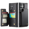 CASEME флип-кейс для Samsung Galaxy S25 Ultra, Litchi Wallet, чёрный