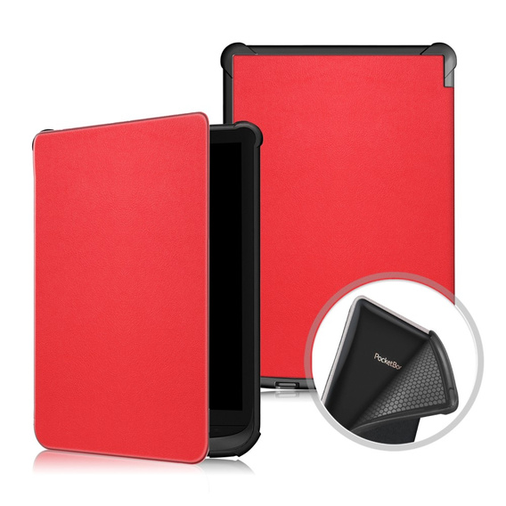 Чохол для PocketBook Touch Lux 4 5 606 616 627 628 632 633, Smartcase, червоний