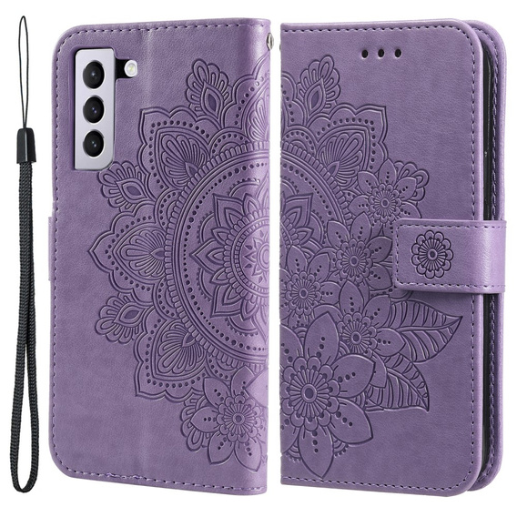 Чохол-книжка для Samsung Galaxy S21 FE, Mandala, фіолетовий