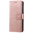 Откидной чехол для Xiaomi Redmi Note 13 Pro+, Mandala, розовый rose gold