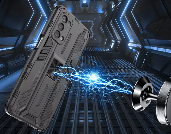 Чехол до Realme GT Master Edition, Military kickstand, чёрный