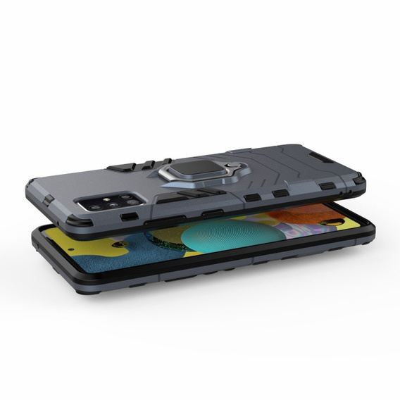 Чoхол до Samsung Galaxy A51 5G, Kickstand Ring, чорний