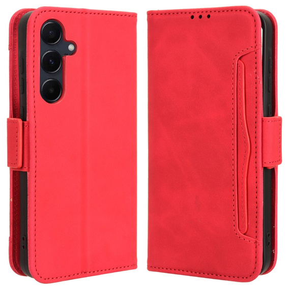 Футляр з клапаном для Samsung Galaxy A35 5G, Card Slot, червоний