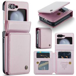CASE фліп-чохол для Samsung Galaxy Z Flip5 5G, Litchi Wallet, рожевий