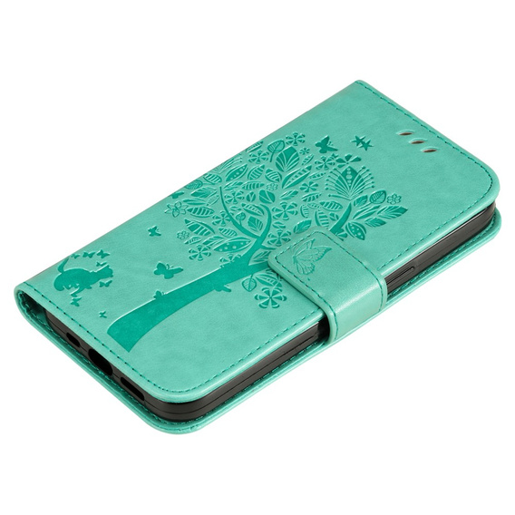 Чехол с откидной крышкой для Xiaomi 13T / 13T Pro, дерево, зелёный