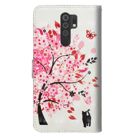 Etui Flexi Book do Xiaomi Redmi 9, Flower Tree