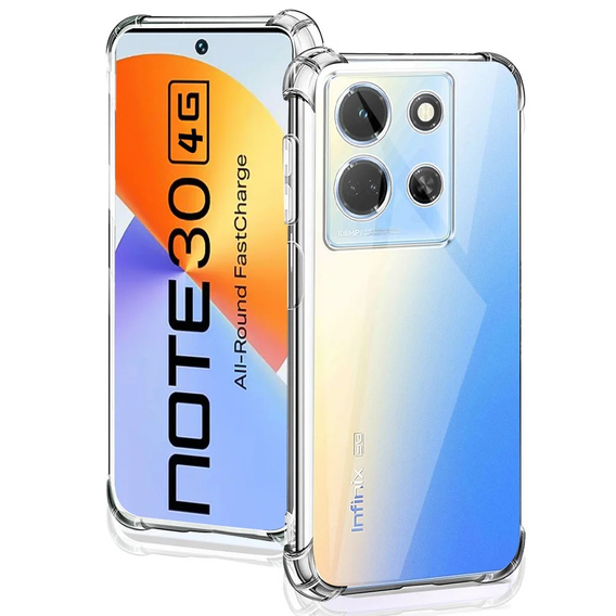 Чехол до Infinix Note 30 5G, Dropproof, прозрачный