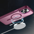 Чохол для iPhone 15 Pro Max, MagColor для MagSafe, бордовий
