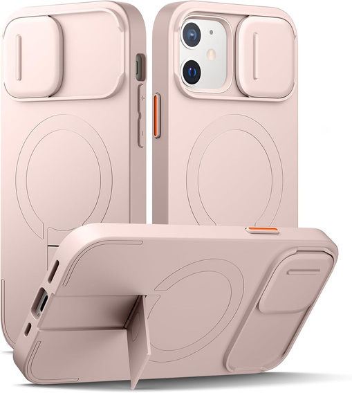 Чехол для iPhone 12 / 12 Pro, Suritch Shockproof, для MagSafe, розовый