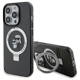 Чехол Karl Lagerfeld Ring Stand Karl & Choupette MagSafe для iPhone 15 Pro