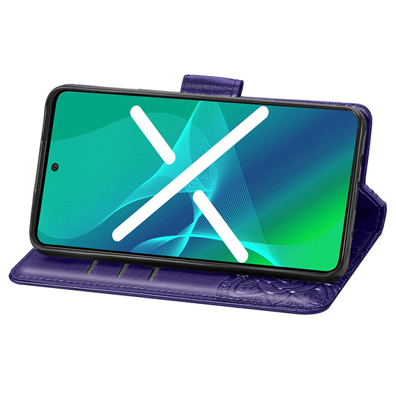 Откидной чехол для Realme 10 4G, Butterfly, фиолетовый