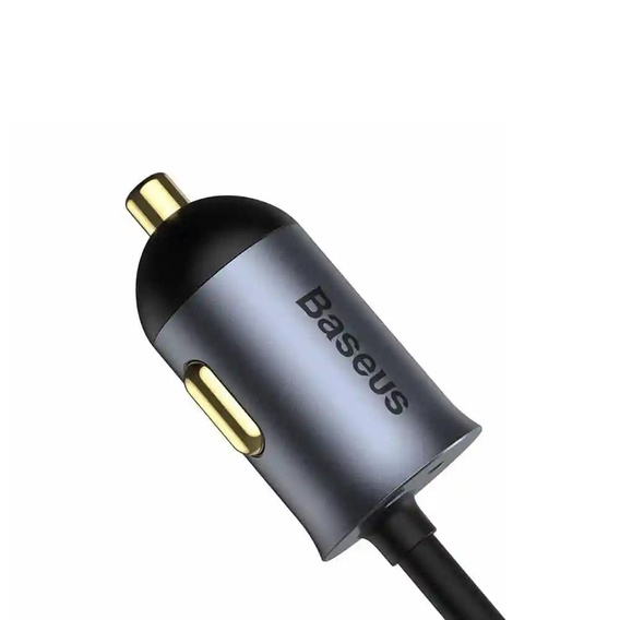 Baseus Автомобильное зарядное устройство 2-Port USB i USB Type-C PD40W/QC3.0 - Grey