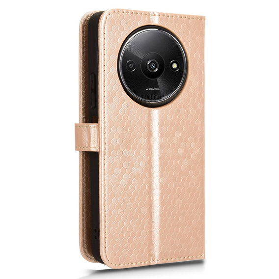 Чохол-фліп для Xiaomi Redmi A3, Wallet Rhombus, рожевий