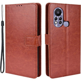 Футляр з клапаном для Infinix Hot 11s, Crazy Horse Wallet, коричневий