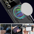 Броньований чохол для Realme 12 Pro 5G / 12 Pro+ 5G, Magnetic Ring, чорний