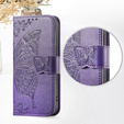 Откидной чехол для Xiaomi Redmi 15C 4G/LTE, Butterfly, фиолетовый