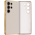 Чехол до Samsung Galaxy S25 Ultra, GKK Leather, титановый серый