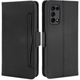 Футляр з клапаном для Oppo Reno 5 5G, Card Slot, чорний