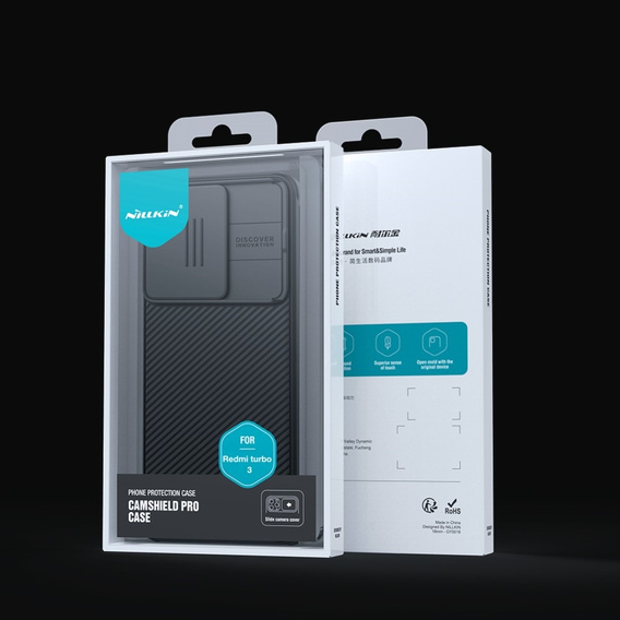 Бронированный чехол Nillkin для Xiaomi Poco F6, CamShield Pro, чёрный